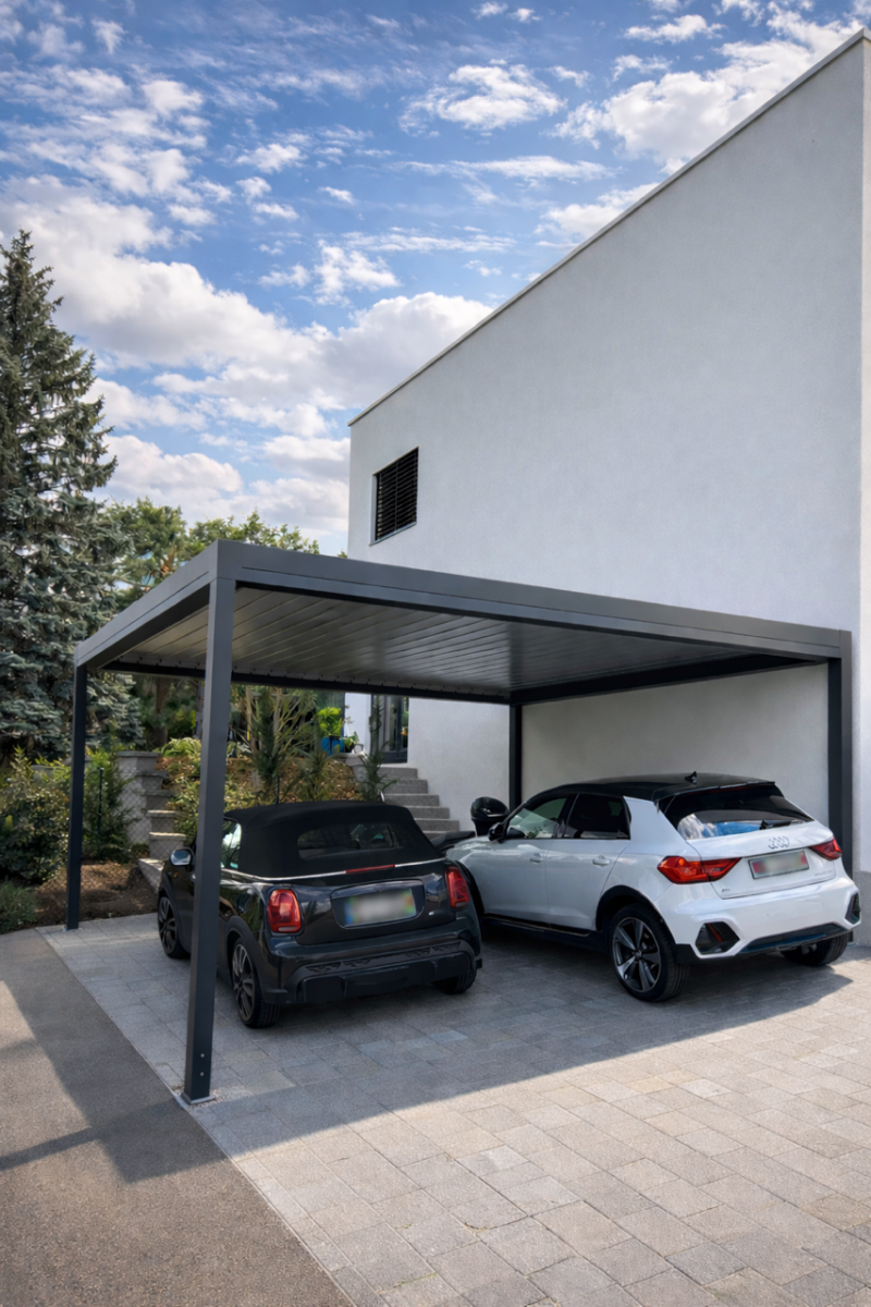 Carport voiture à garage