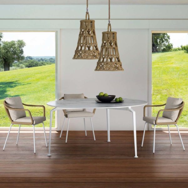 in out living chaise accoudoirs cruise alu talenti